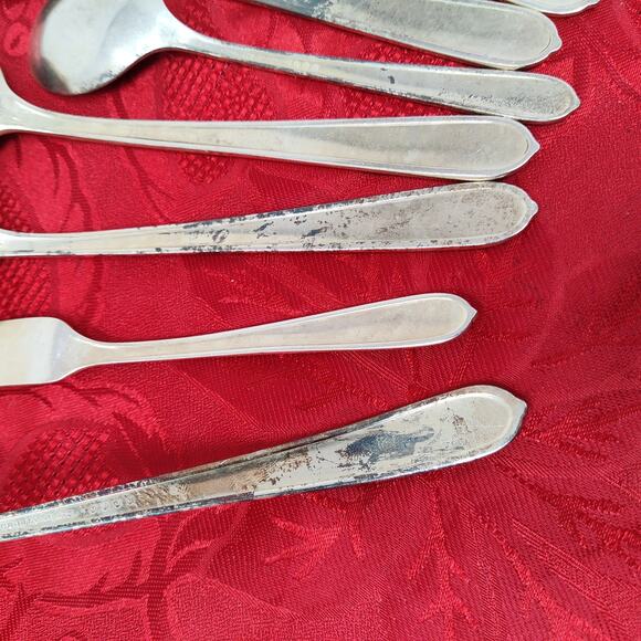 5X Serving Pieces 1939 ROYAL ROSE Oneida Nobility Plate Silverplate Spoons Sprea - Picture 11 of 14